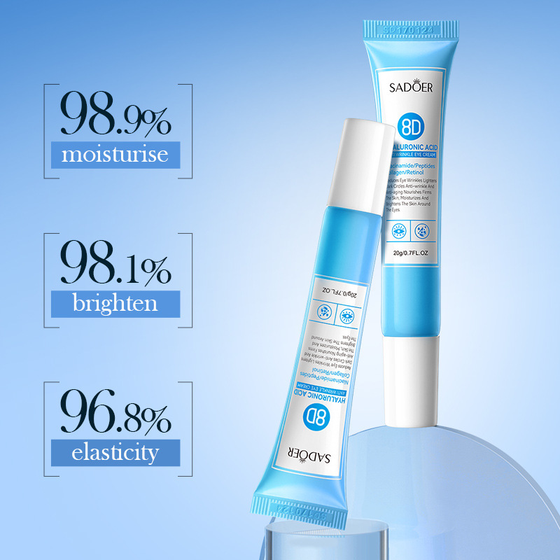 SADOER8D Hyaluronic Acid Anti-Wrinkle Firming Eye Cream, Eye Moisturizing Eye Cream, cross-border export wholesale details Picture