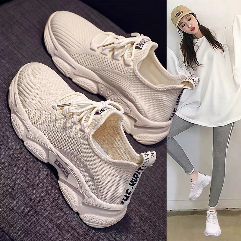 Shoe Women 2025 New style Feizhi breathable sports shoes, trendy women's shoes manufacturer wholesale women's shoes, student white shoes details Picture