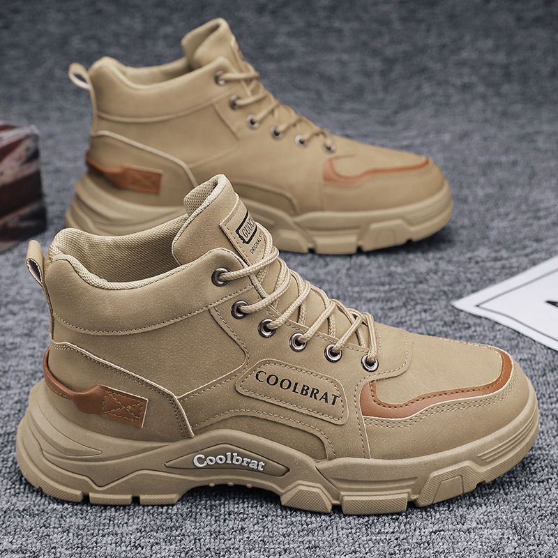 The new men's shoes for autumn are Dr. Martens boots, which are trendy and versatile for men. They feature thick-soled, anti-slip high-cut workwear shoes, men's ankle boots and work safety shoes full figure
