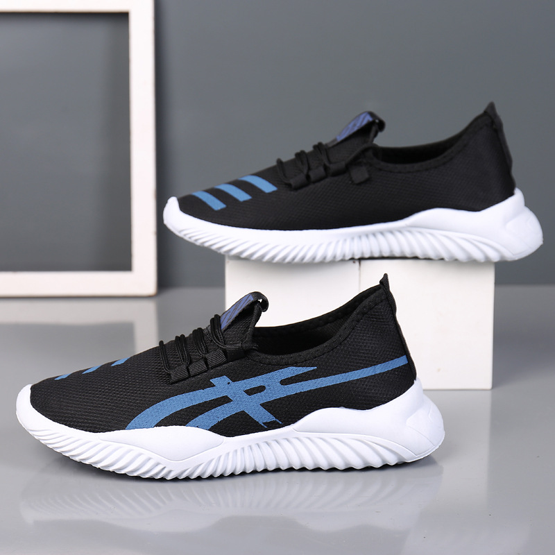Foreign trade Men's Shoe Trend 2025 Summer New Men's Casual shoes, Feizhi breathable sports shoes, versatile white sneakers wholesale full figure