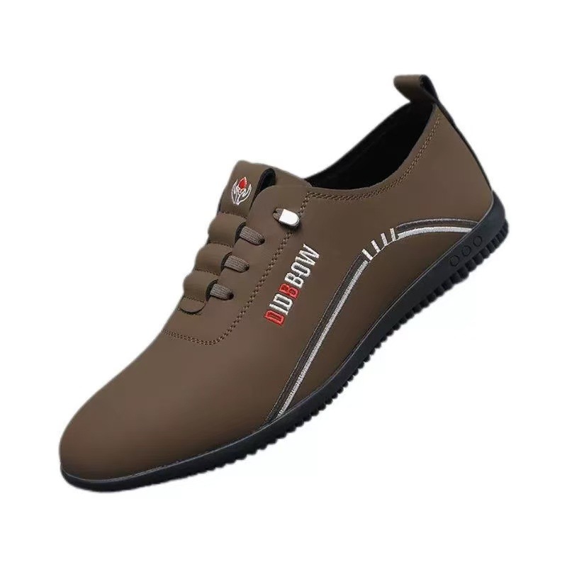 Men's shoes: Soft-soled, high-end men's leather shoes, breathable, new trendy casual leather shoes, versatile, soft-soled, soft-top, lightweight shoes Item Picture