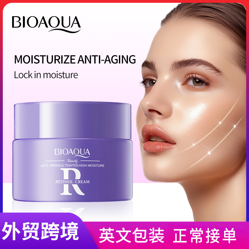 All-english BIOAOUA Retinol Anti-Wrinkle Firming Cream and Hydrating Moisturizing Cream Cross-border export wholesale full figure