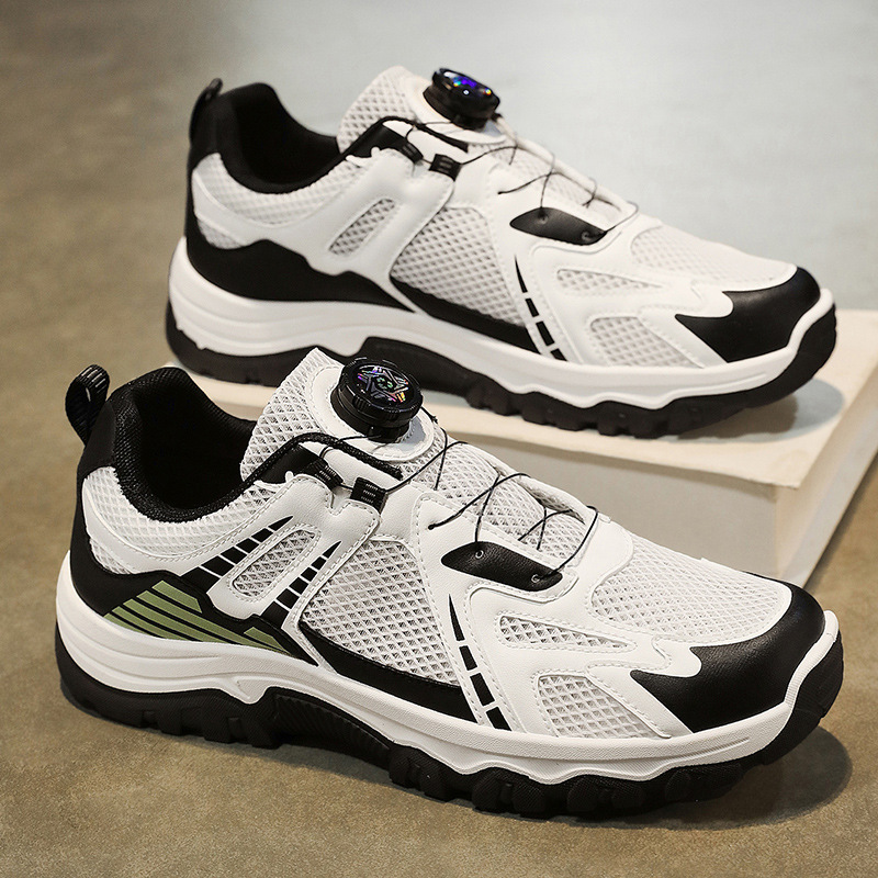 New summer men's hiking shoes, breathable perforated mesh shoes, men's anti-slip and wear-resistant sports shoes, casual dad shoes for men Application Scenario