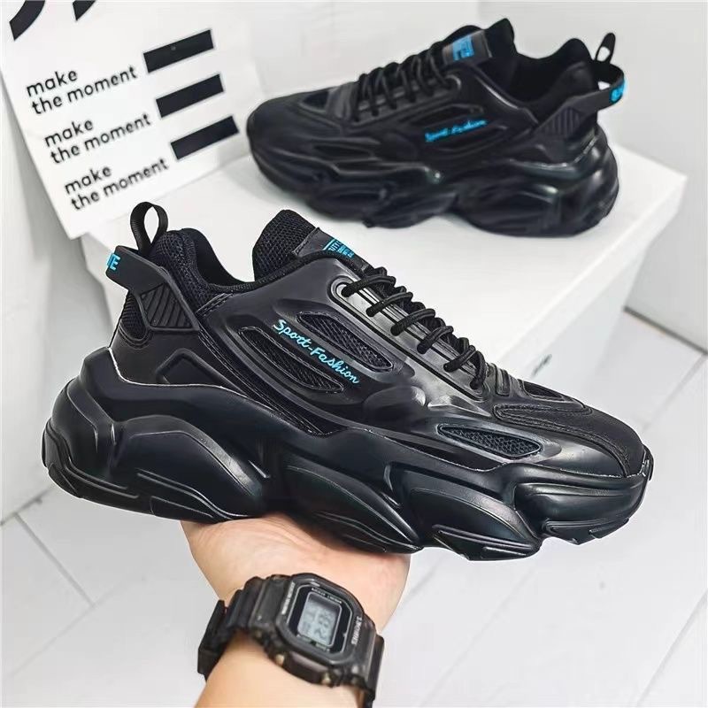 New summer men's shoes: breathable white sneakers for men, trendy and versatile thick-soled sports shoes, casual running dad shoes for men Application Scenario