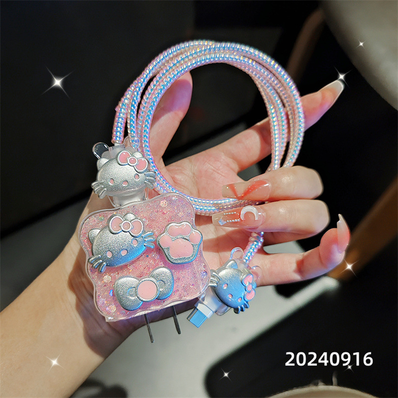 Cartoon data cable protection case, suitable for Apple 20w14promax charging cable, anti-breakage 13 fast charging 15/12 case Application Scenario