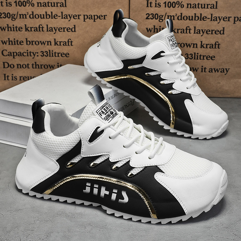 New breathable mesh shoes for men in summer, Korean style trendy and versatile soft-soled sports shoes, casual dad trendy shoes Application Scenario