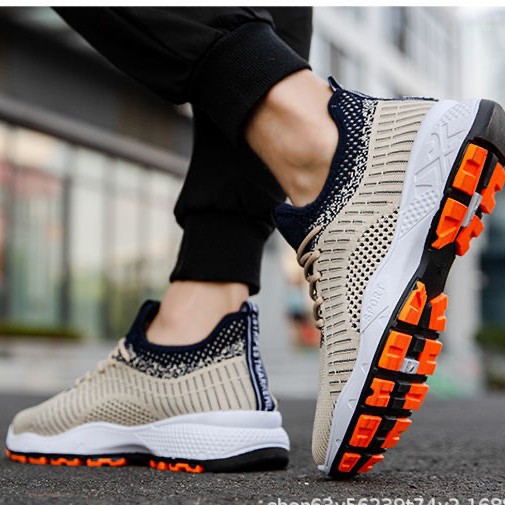 2025 New spring men's shoes, sneakers, versatile, casual and trendy shoes, breathable mesh, anti-slip running shoes, and travel shoes Application Scenario