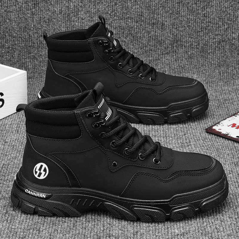 High-top Dr. Martens boots men's autumn new breathable work shoes Men's Korean style versatile British style thick-soled short boots Application Scenario