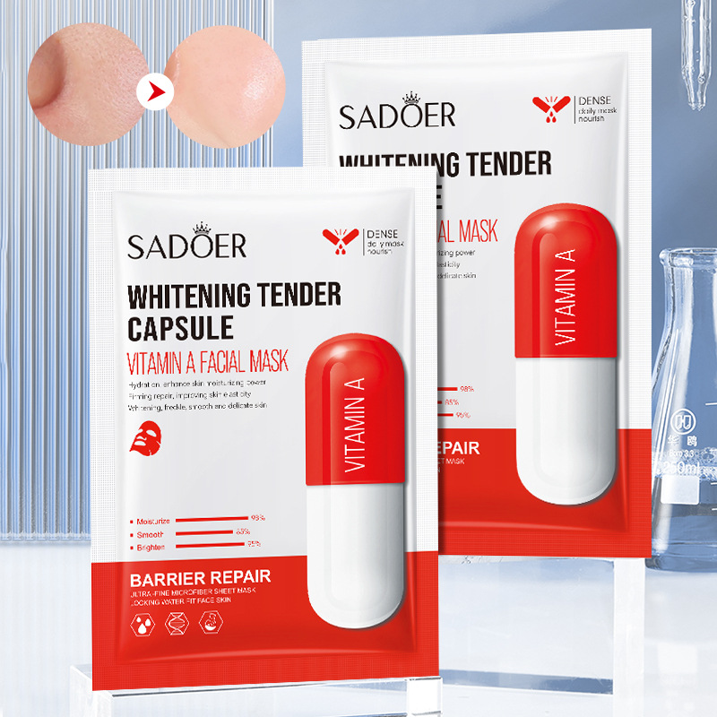 Cross-border wholesale of all-English SADEOR Vitamin Repair Antioxidant Whitening Capsule Facial mask Item Picture