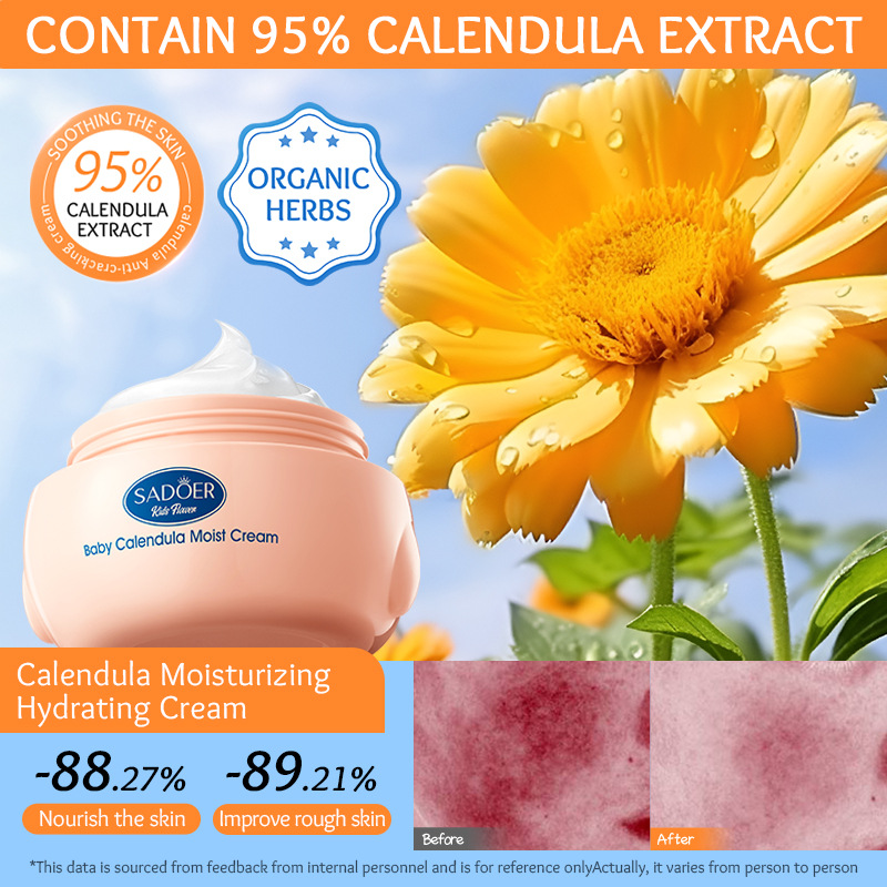 Cross-border export wholesale of SADOER Children's Calendula Moisturizing Hydrating Cream details Picture