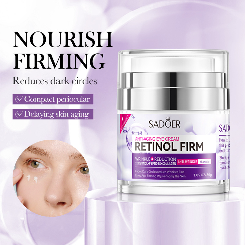 SADOER Retinol Firming and Anti-Wrinkle Eye Cream, Hydrating and Moisturizing Eye Cream, cross-border export wholesale details Picture