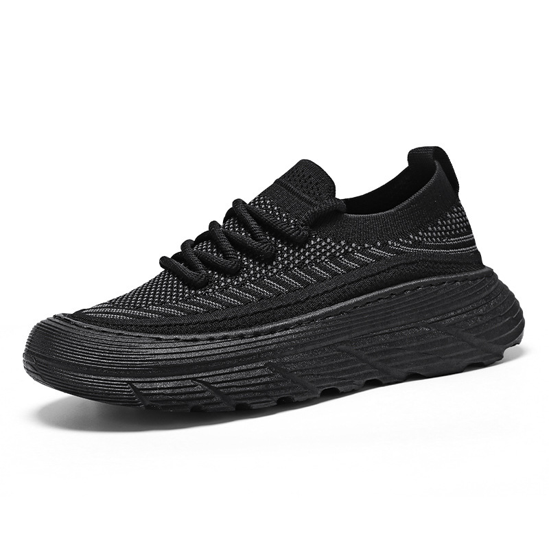 Summer men's shoes: Breathable mesh shoes, coconut shoes, men's Korean style, versatile thick-soled men's sports shoes, casual running dad shoes Item Picture