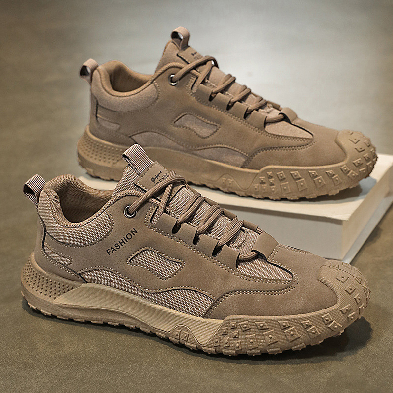New men's hiking shoes for spring and summer, breathable, anti-slip and wear-resistant sports shoes for construction work, casual board shoes and work safety shoes Application Scenario