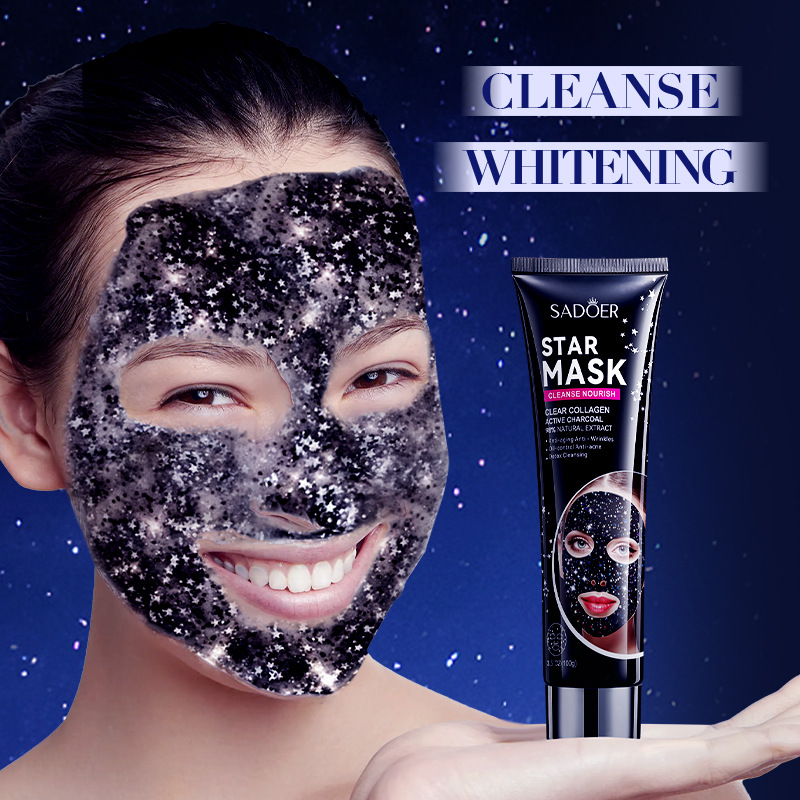 All-english SADOER Starry Sky Peel-off Mask for absorbing blackheads, acne and keratin, cross-border export wholesale Specification drawing