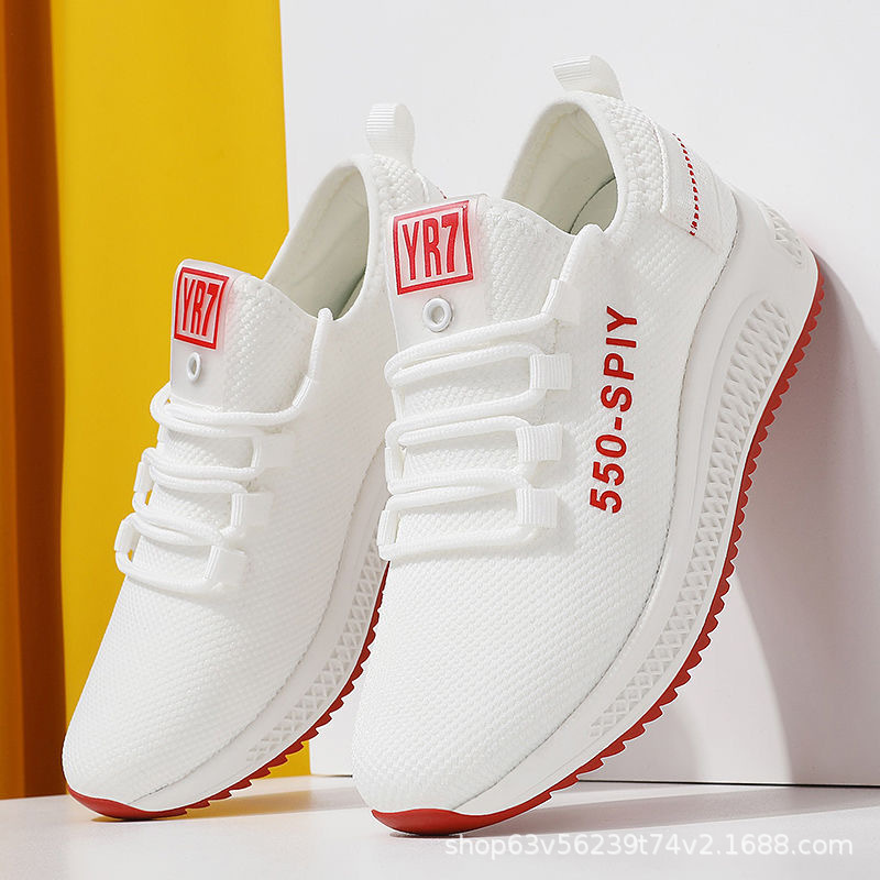 Women's shoes, summer white sneakers, Korean version running shoes for female students, sports shoes, trendy casual shoes, women's inventory, women's shoes wholesale full figure