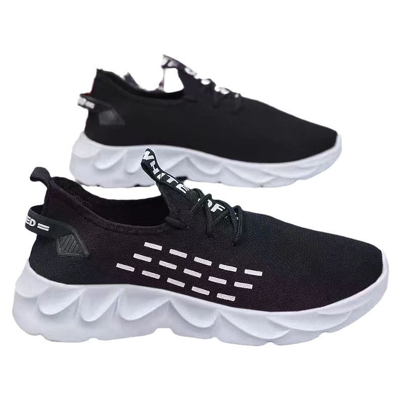 Wholesale of new breathable men's shoes for summer 2024, trendy mesh fabric sports running and youth sports shoes Item Picture