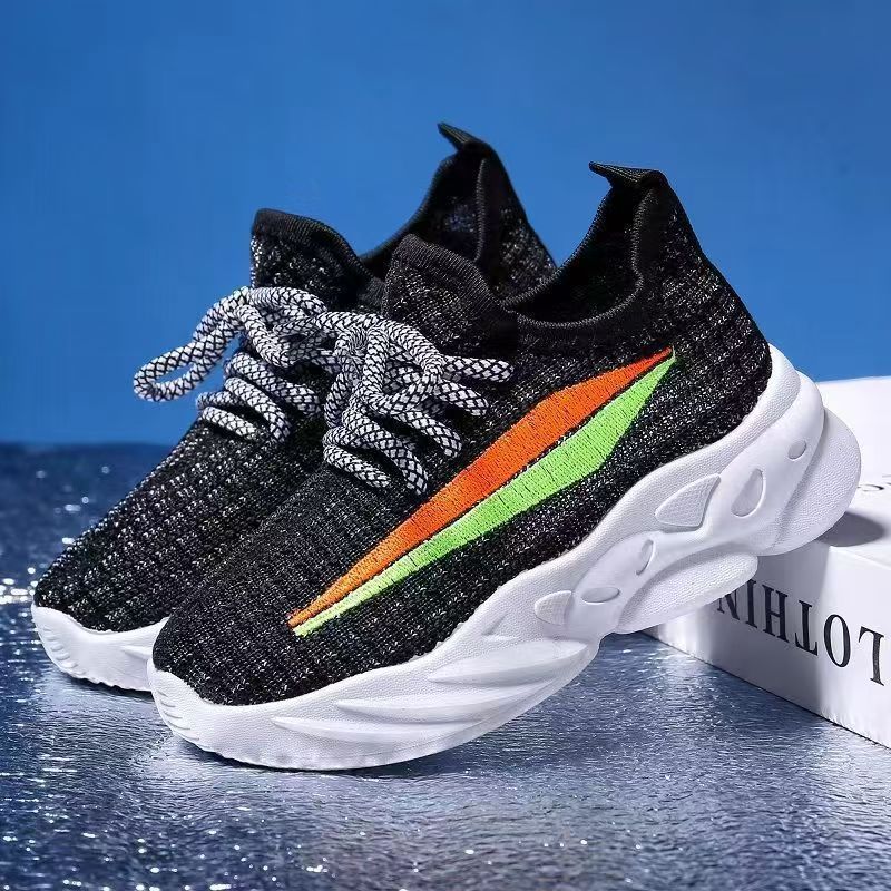 Men's spring and summer children's shoes, single shoes for boys and girls, soft soles for boys and girls, small, medium and large children's mesh breathable shoes details Picture