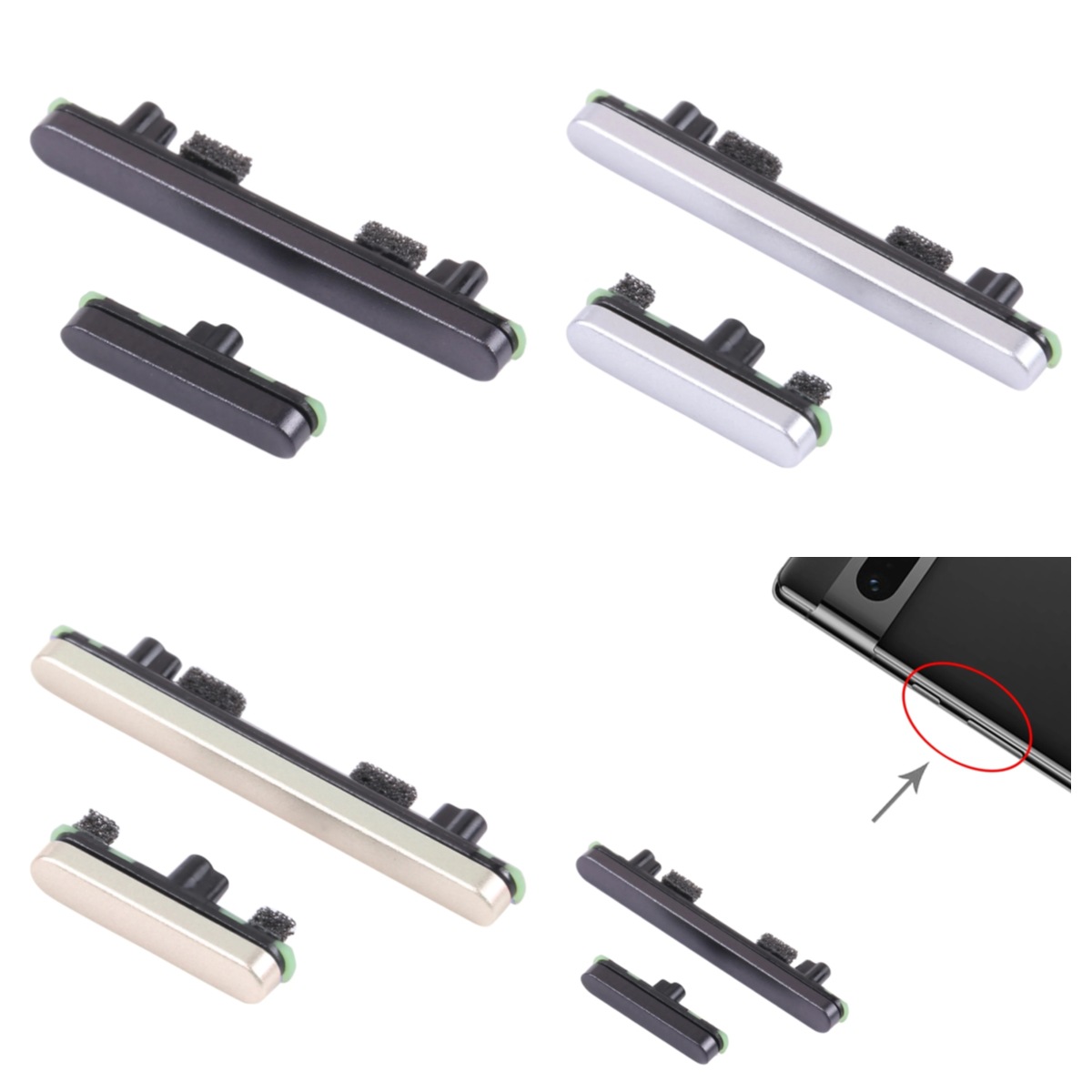 Suitable for Google pixel6 / pixel6pro/pixel7 pixel7pro / 4 xl / 5 a side edge keys full figure