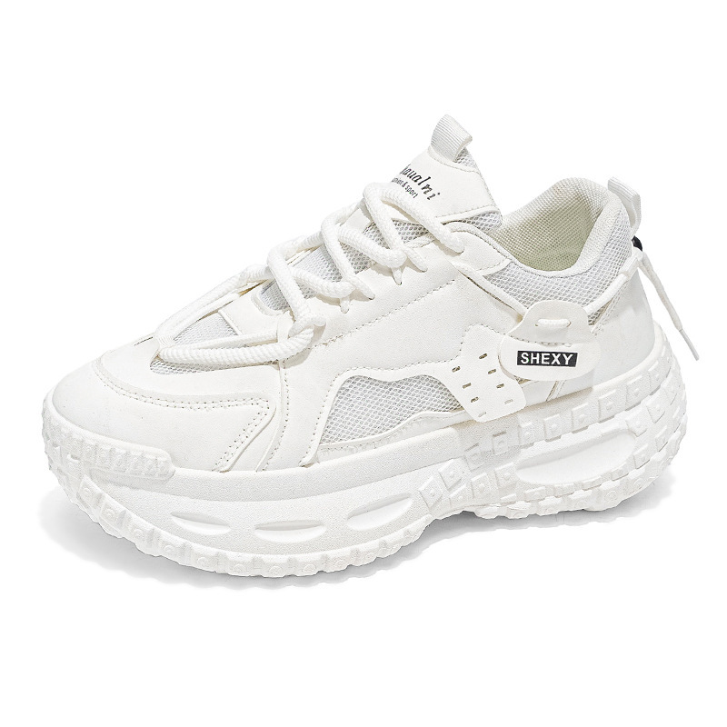 New men's summer breathable mesh sports shoes for teenagers, trendy and versatile for men, thick-soled dad shoes with tire soles Item Picture