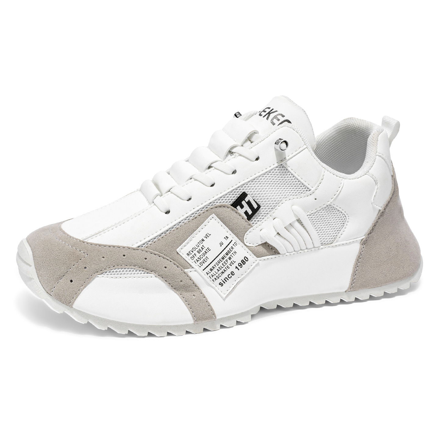 Men's summer breathable and versatile shoes: one-step sports shoes, casual board shoes, running thick-soled insole height-increasing dad shoes, trendy shoes Item Picture