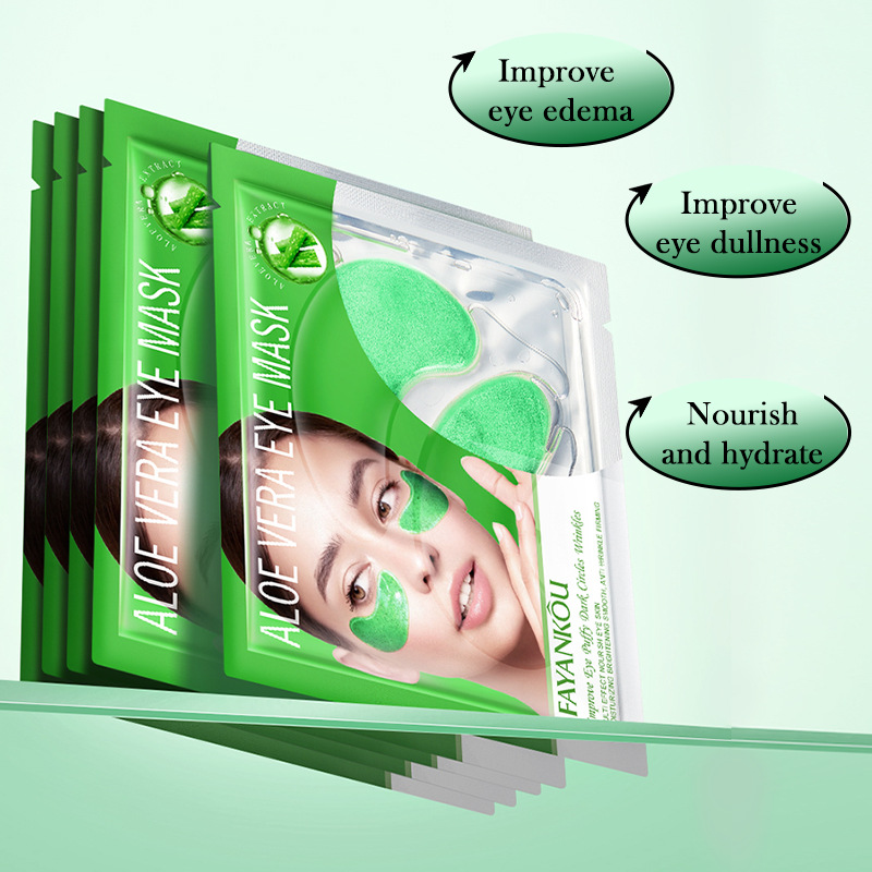 FAYANKOU Aloe Vera Multi-Effect Firming and Nourishing Eye Mask for Moisturizing eyes cross-border export wholesale Specification drawing