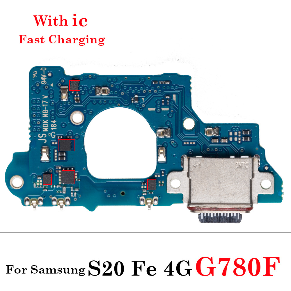 Compatible with Samsung Galaxy 20 charging tail plug small board S10 lite S20 S21 FE Plus ribbon cable Specification drawing
