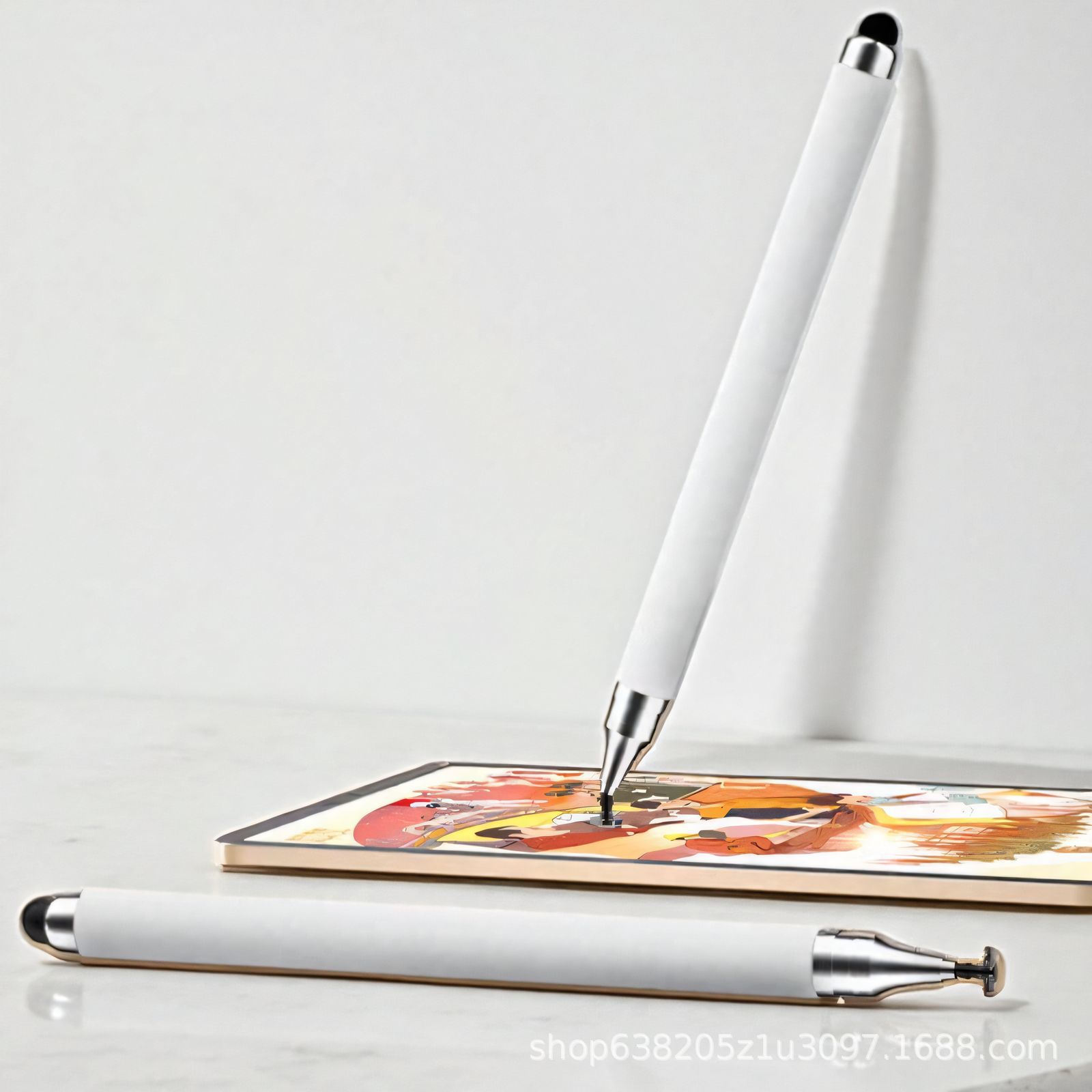 High-precision silicone pen tip stylus for mobile phones, tablets, stylus, editing and drawing, capacitive pen touch screen, portable full figure