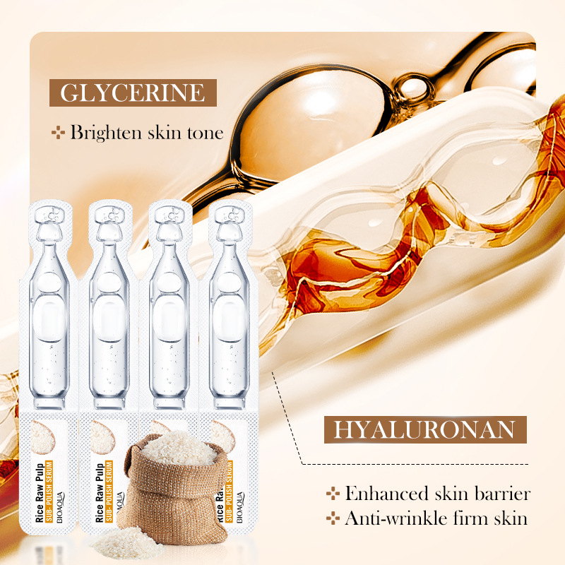 All-english BIOAOUA Rice Purees Hyaluronic Acid single-Use Essence Hydrating Essence wholesale for cross-border trade Application Scenario