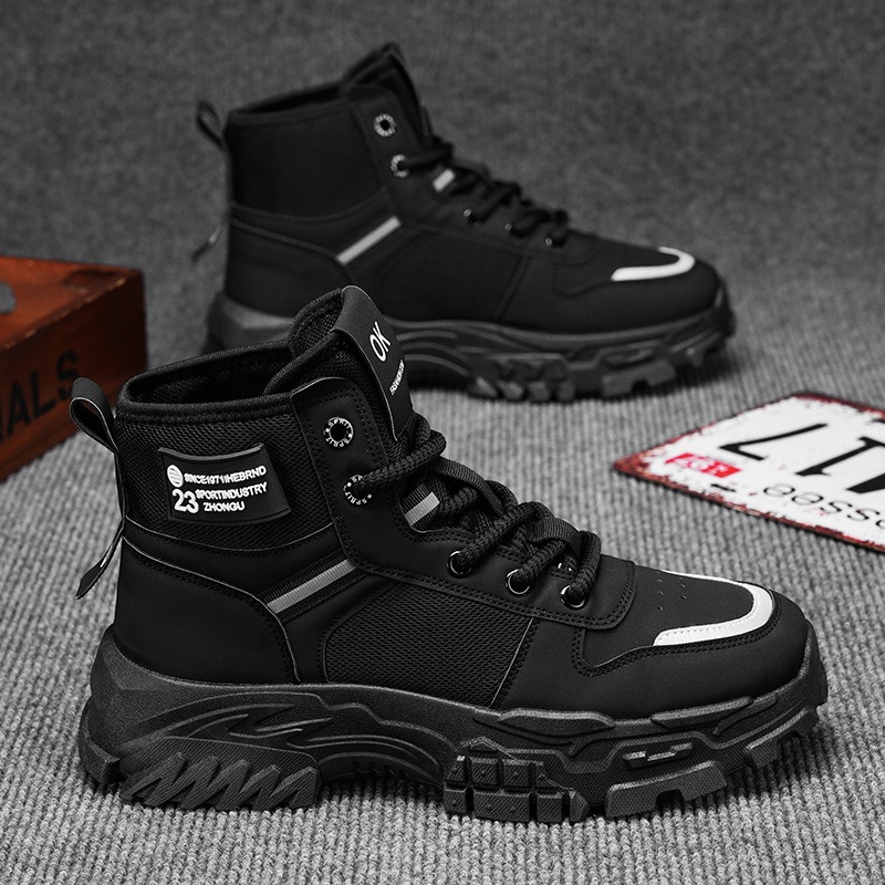High-top Dr. Martens boots men's autumn new style retro workwear shoes Men's trendy and versatile anti-slip thick-soled sports ankle boots details Picture