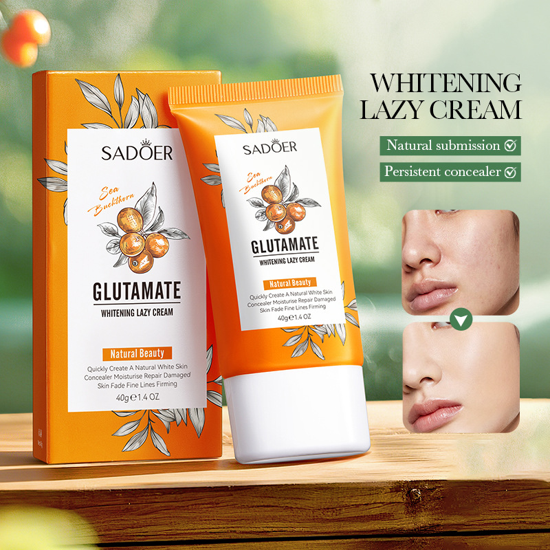 SADOER Sea Buckthorn Glutamic Acid Plain Skin Cream Brightening, Moisturizing and Nourishing Water Cream Cross-border export wholesale full figure