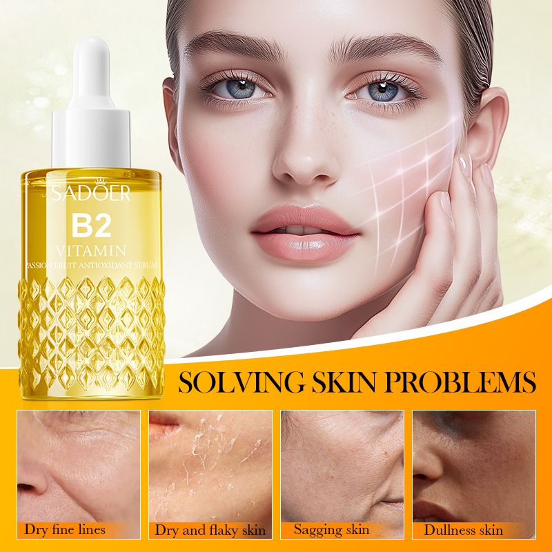 Cross-border wholesale of SADOER passion Fruit Vitamin B2 Antioxidant Essence and Hydrating Essence in English details Picture