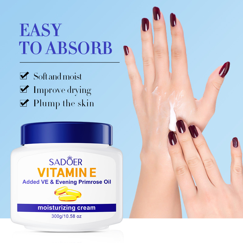 SADOER Evening Primrose Vitamin E Cream, Hydrating Moisturizing Anti-cracking Cream, autumn cross-border export wholesale Specification drawing