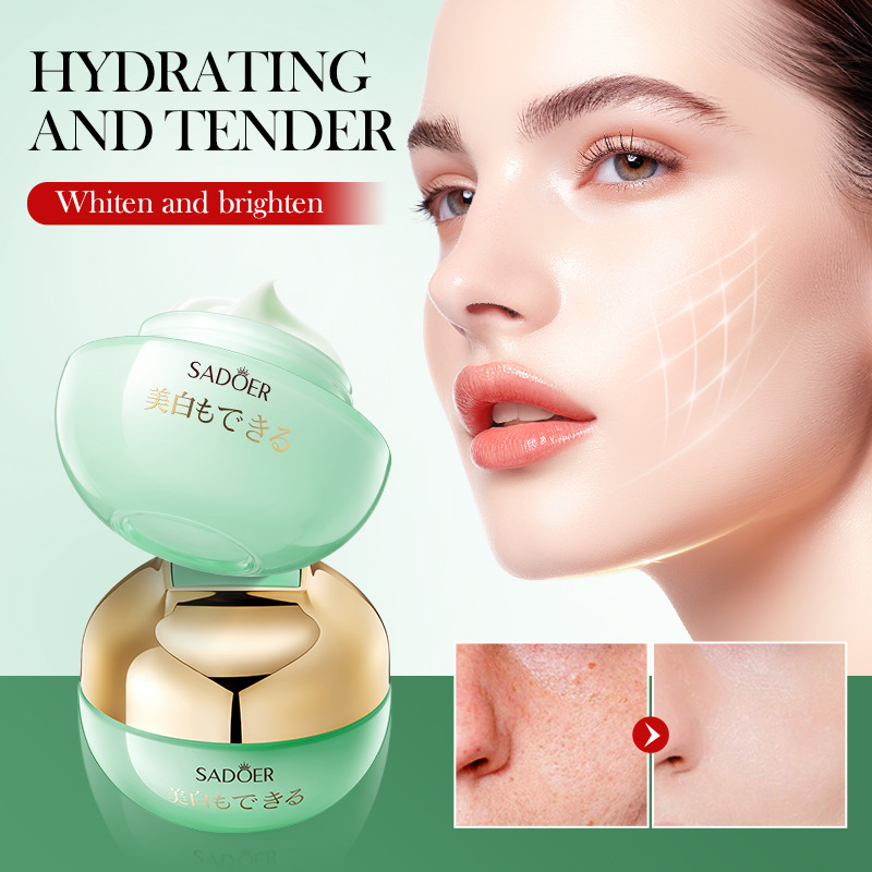 Cross-border wholesale of SADOER niacinamide whitening and brightening skin care products set, facial cleanser and cream in full English details Picture