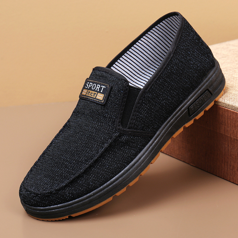 In the spring of 2022, a new style of old Beijing cloth shoes for men, Dad's casual walking shoes, a single shoe for middle-aged and elderly men Application Scenario