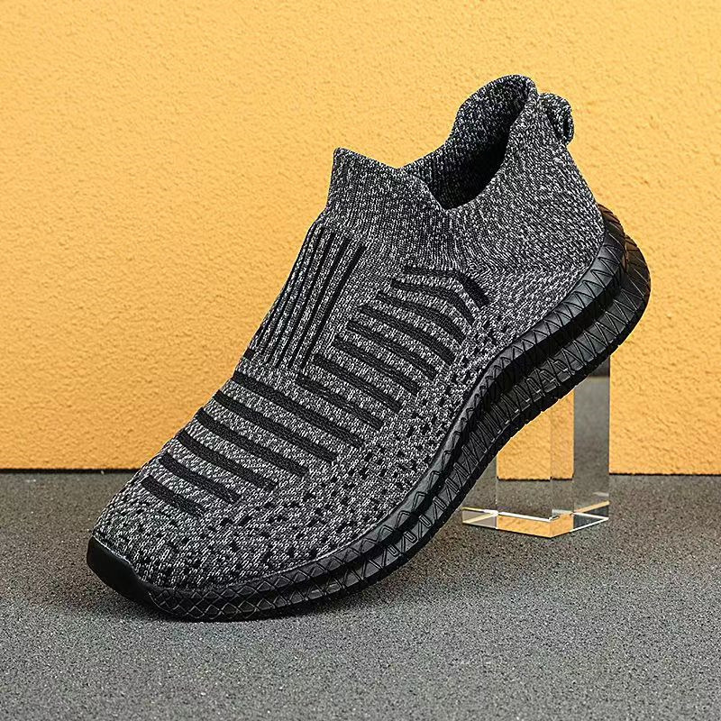 Men's 2023 new soft-soled comfortable running casual shoes, Feizhi sports shoes, men's casual shoes manufacturer wholesale Specification drawing