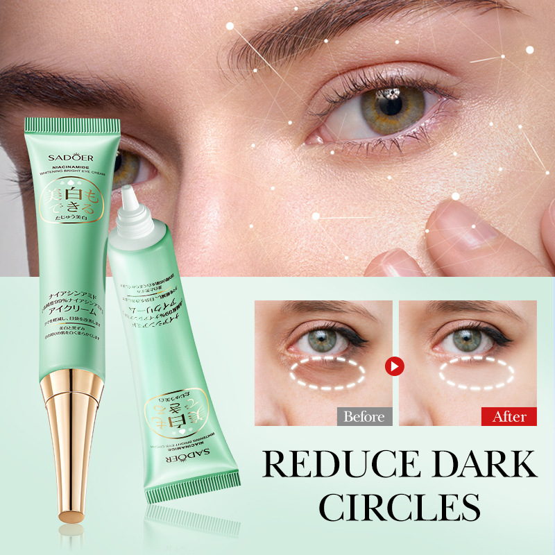 SADOER Nicotinamide Whitening Multi-Effect Brightening Eye Cream and Moisturizing Dual-Effect Eye Cream Cross-border export wholesale Specification drawing