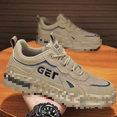 Summer breathable thin mesh shoes for men's work, durable work clothes for construction sites, Martin labor protection men's trendy shoes Specification drawing