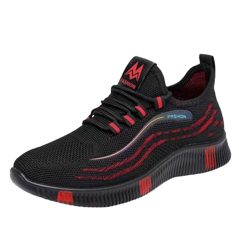 New casual woven sports shoes, women's mesh surface breathable soft-soled running shoes, fashionable and trendy Korean-style versatile mom shoes Item Picture