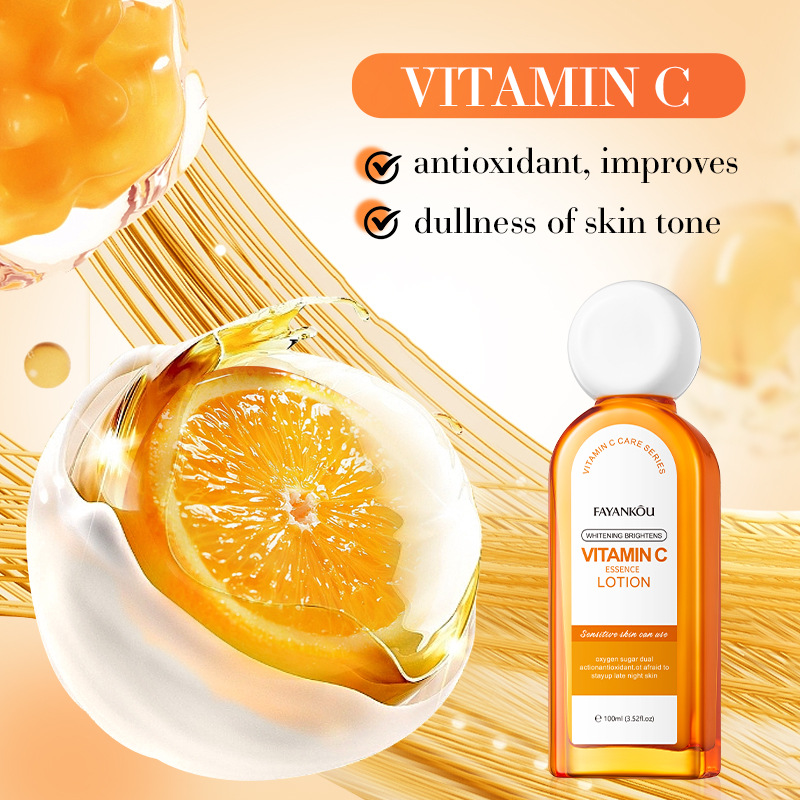 FAYANKOU Vitamin C Whitening and Brightening Essence Lotion Moisturizing and Hydrating Lotion Cross-border export wholesale Specification drawing