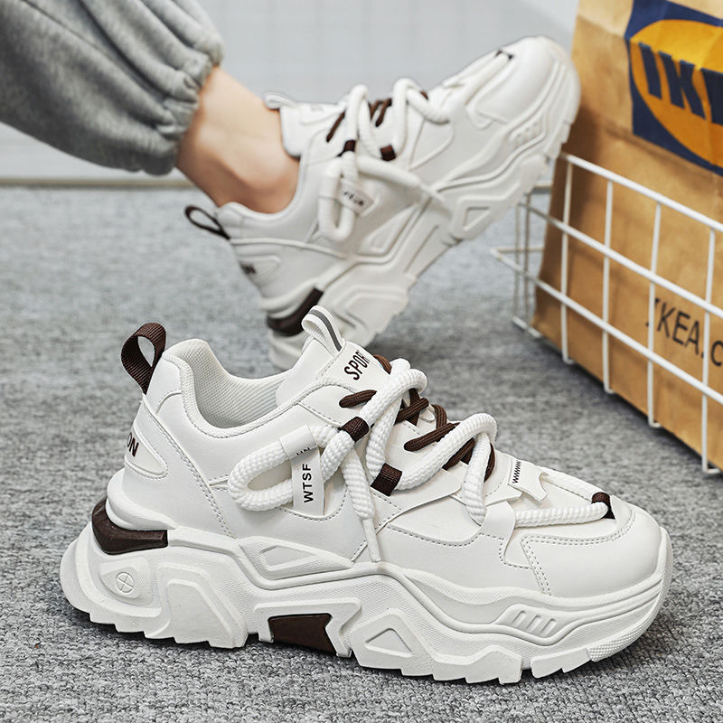New men's shoes for Spring 2024: Breathable shoes for men, trendy and versatile insole height-increasing sneakers, casual dad shoes for men Application Scenario