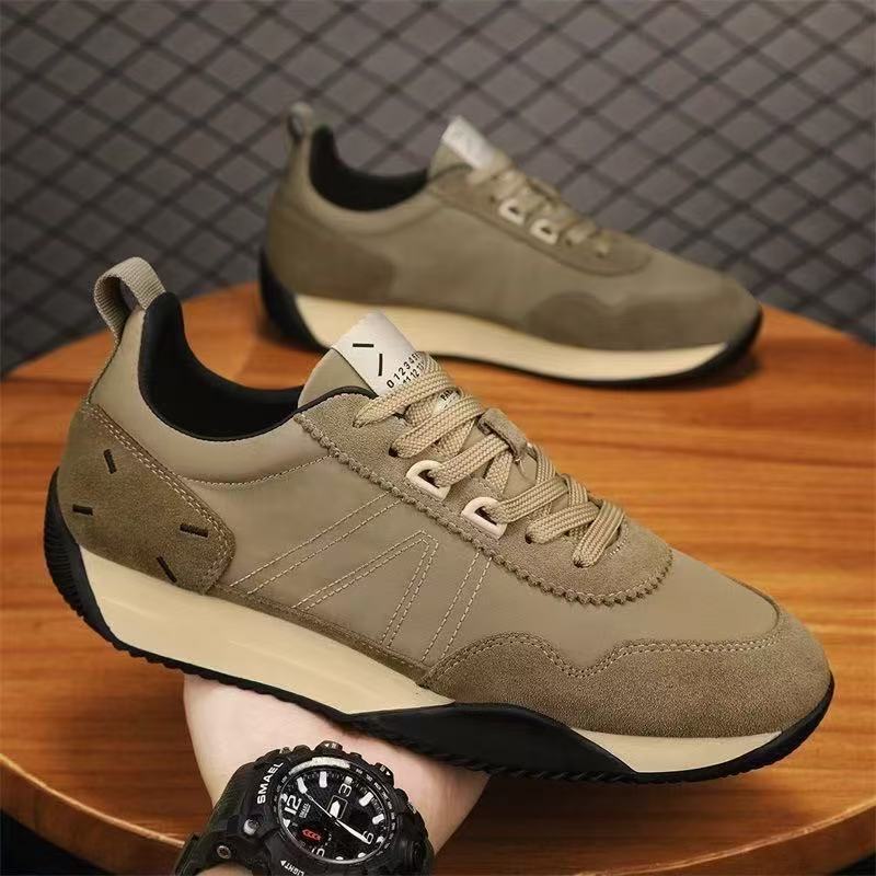 Autumn new ice silk fabric Forrest Gump men's shoes, Korean version student versatile sports casual shoes, trendy thick-soled shoes for men Specification drawing