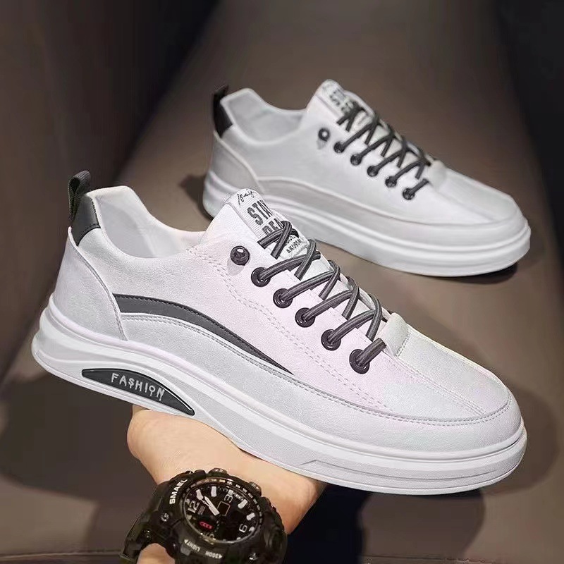 Men's shoes 2023 Spring/Summer New casual and versatile sneakers, men's white sneakers, student trendy shoes, one-piece consignment, men's shoes details Picture