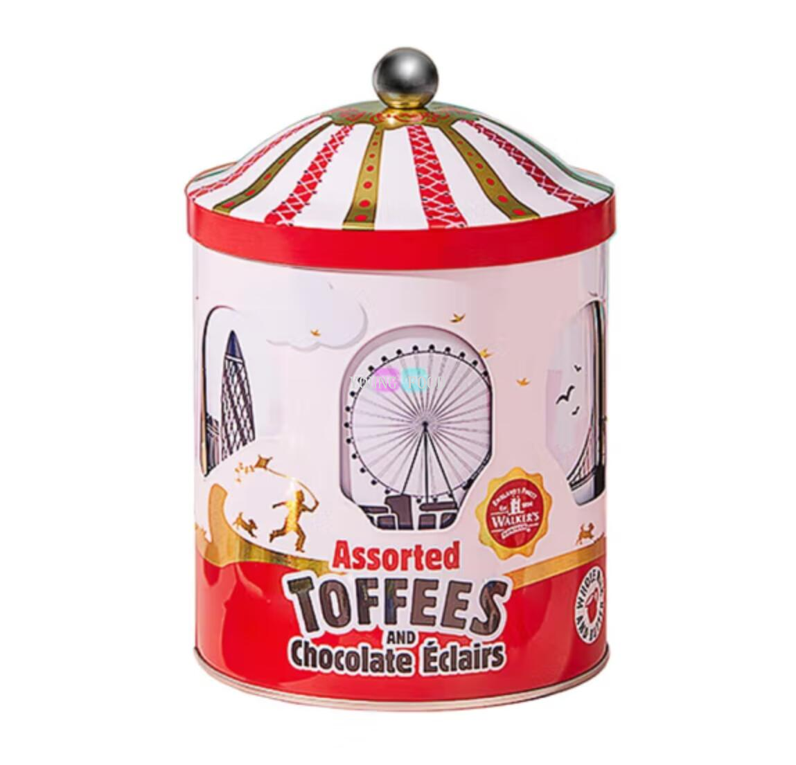 批发包邮！英国进口休闲零食糖果 沃尔克斯音乐罐什锦太妃糖208g详情2