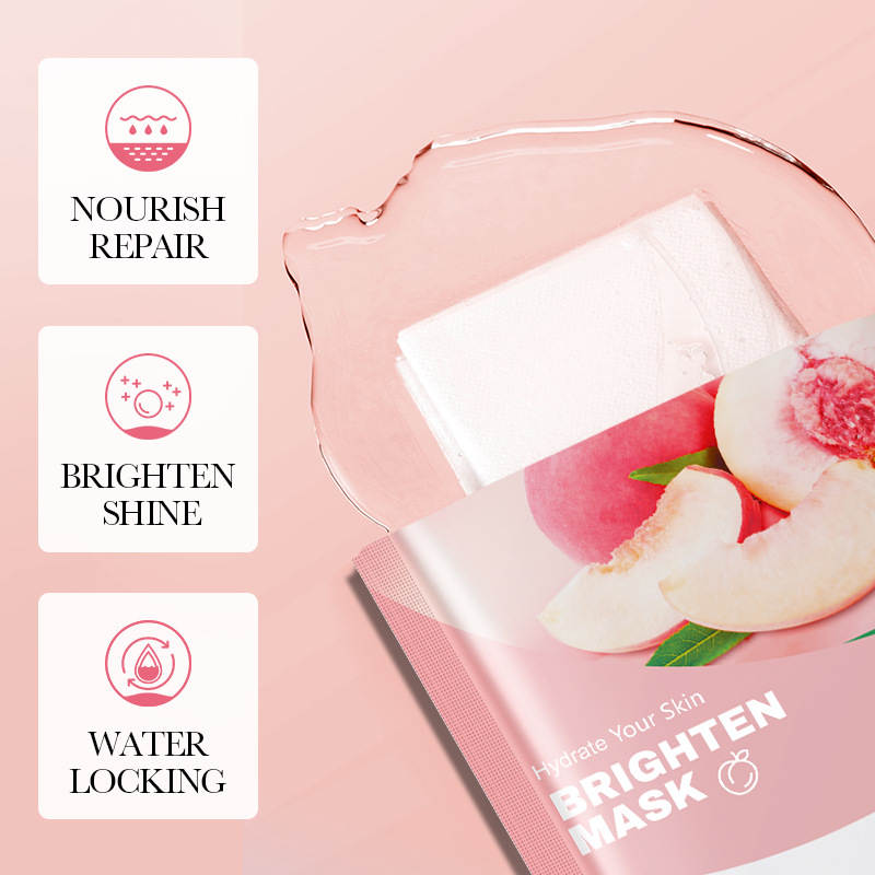 All-english FAYANKOU Peach Brightening Moisturizing Mask Cross-border export wholesale Moisturizing Mask Specification drawing