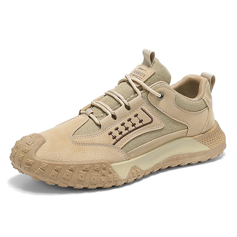 New men's spring and summer breathable work safety shoes, men's anti-slip and wear-resistant construction site work sports and casual hiking shoes Item Picture