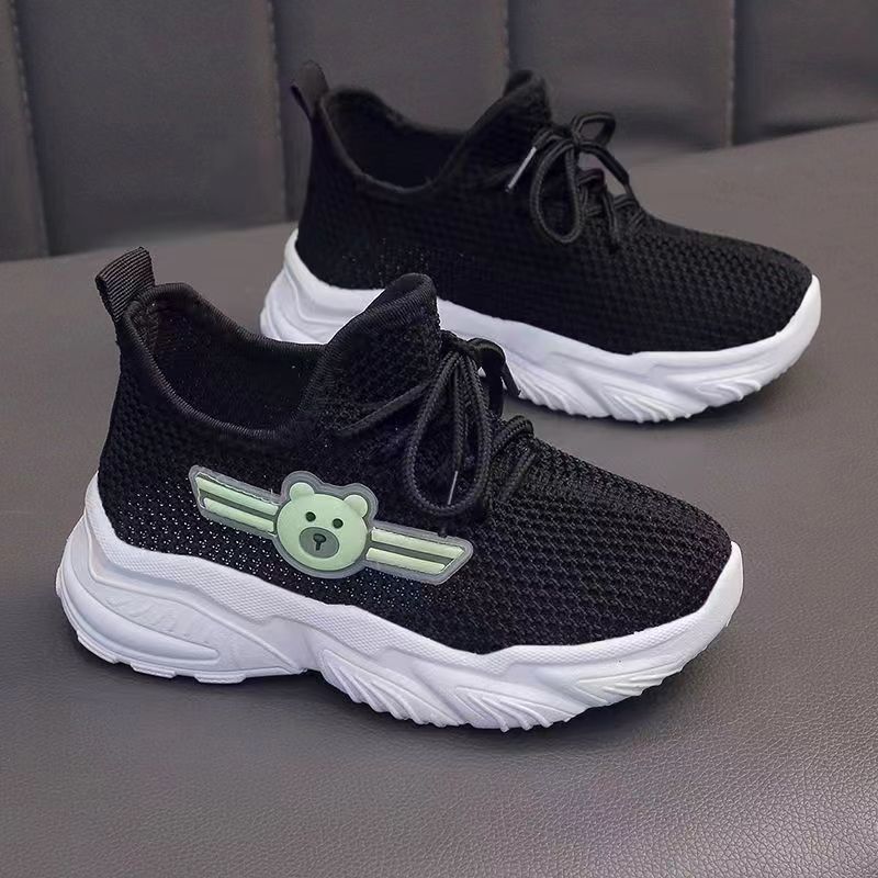 The new children's shoes for the autumn of 2024 will be launched. The breathable net shoes for big kids are exquisite and good-looking, as well as sports shoes for both boys and girls full figure