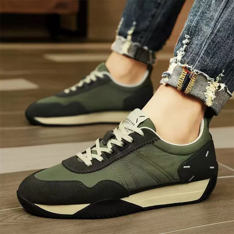 Autumn new ice silk fabric Forrest Gump men's shoes, Korean version student versatile sports casual shoes, trendy thick-soled shoes for men Application Scenario