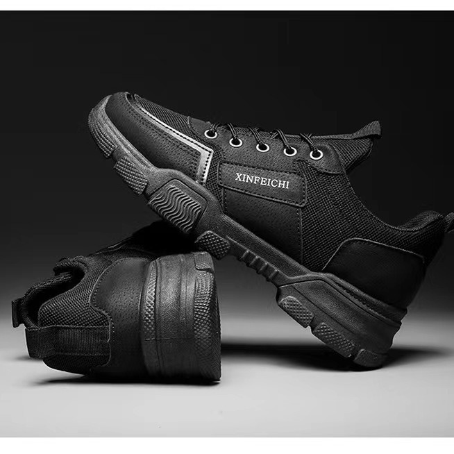 New thick-soled spring and autumn trendy men's shoes, lightweight, casual and sporty men's shoes, outdoor work shoes and hiking men's shoes details Picture