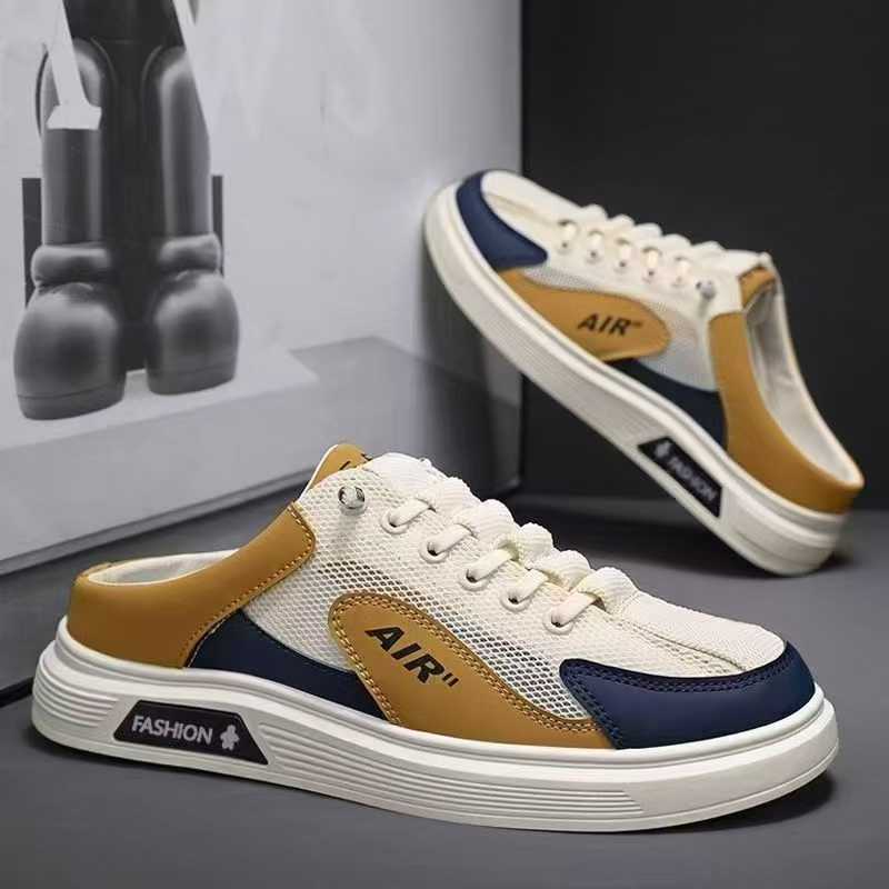 In 2025, new shoes will be launched: men's sneakers, men's half-slippers, men's bean shoes, men's cross-border wholesale shoes for foreign trade, men's white sneakers, and men's white shoes full figure