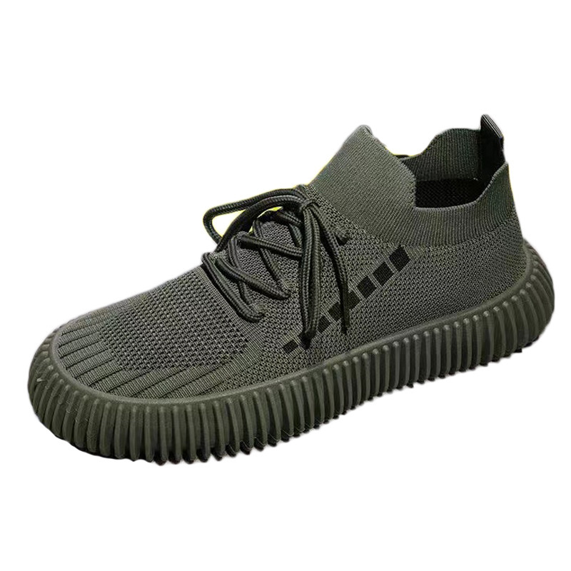 Men's autumn sports shoes with mesh breathable soft soles, ultra-light casual shoes, flat running shoes, cross-border export wholesale Item Picture